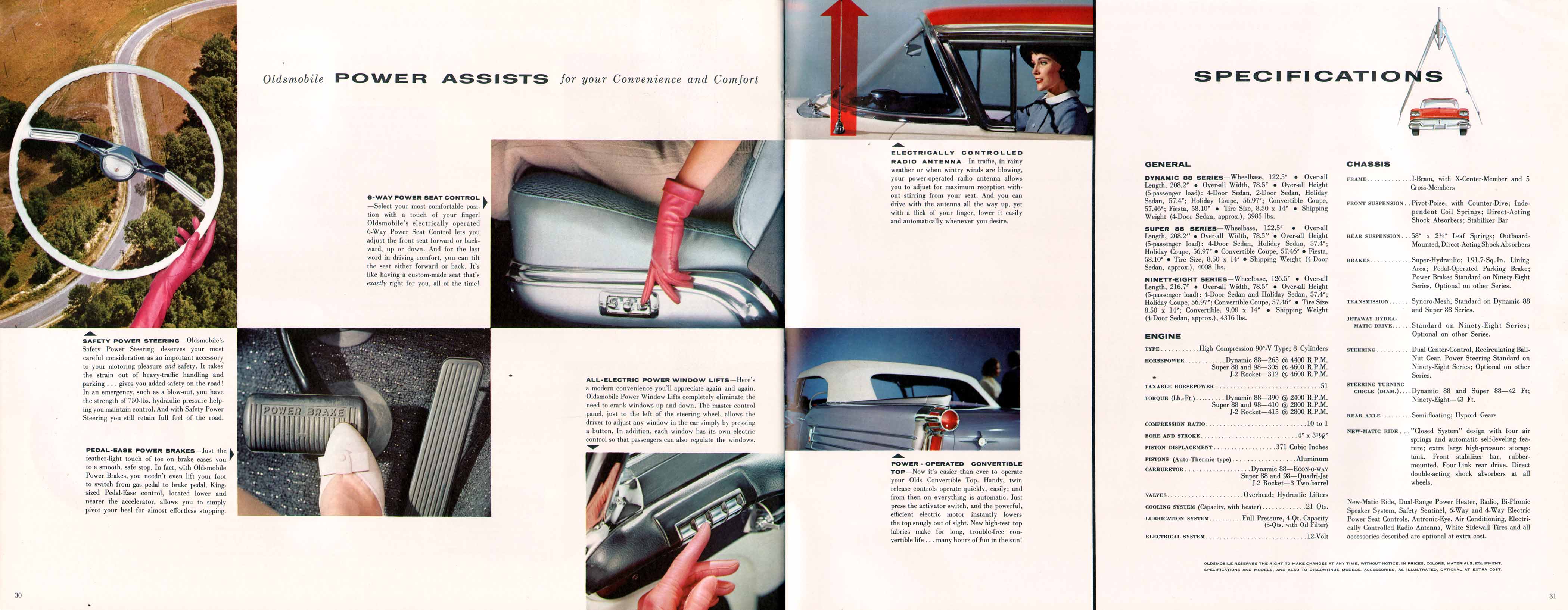 1958 Oldsmobile Motor Cars Brochure Page 5